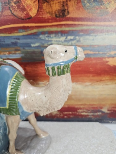 Vintage Nativity Camel Figurine Holland Mold Crackle Glazed Nice! - Picture 9 of 11
