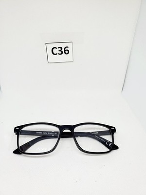 eyeglasses full rim plastic maxstudio matte black mx883 +1.50