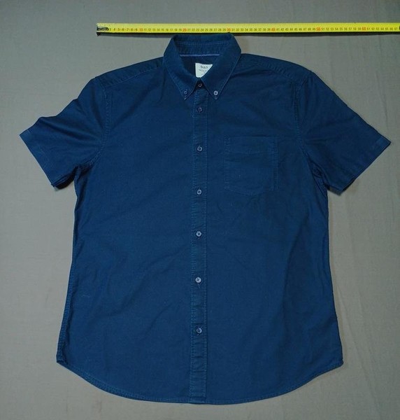 Men M&S Shirt Black Cotton 38 / M / 46