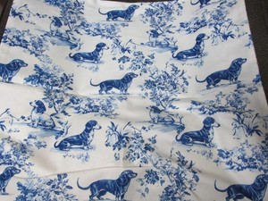 "BLUE DACHSHUND PILLOW COVER"" - NWOT