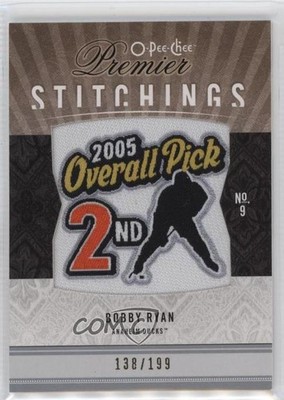 2009-10 O-Pee-Chee Premier Stitchings 138/199 Bobby Ryan #PS-RY 1u6