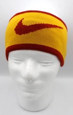 Nike Seamless Knit Headband Men's Reversible Cinnabar/Yellow Ochre