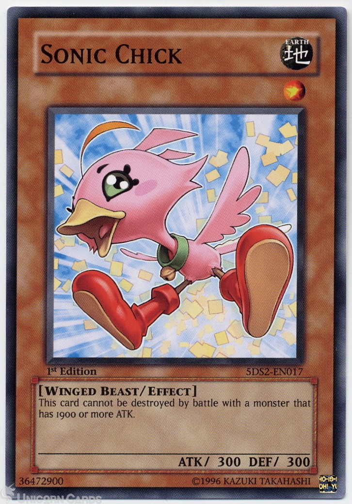 5DS2-EN017 Sonic Chick 1st edition Mint YuGiOh Card