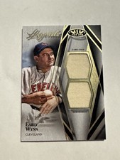 2022 Topps Tier One Early Wynn T2LR-EW Legends Dual Relic /25 Jersey Patch