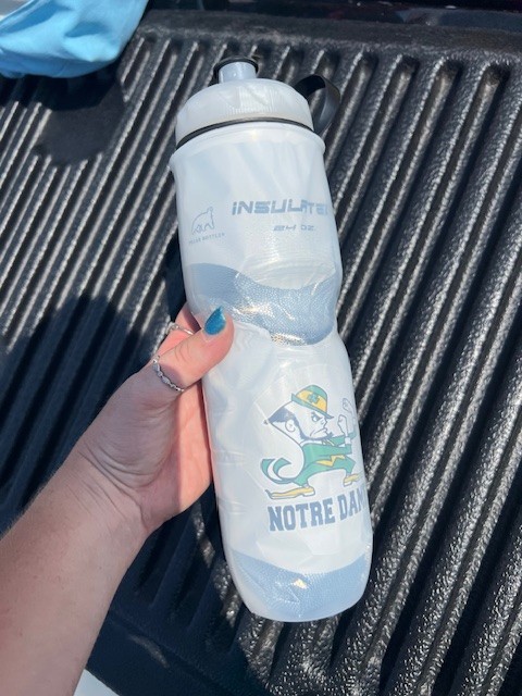 Insulated water bottle Notre Dame fighting Irish New