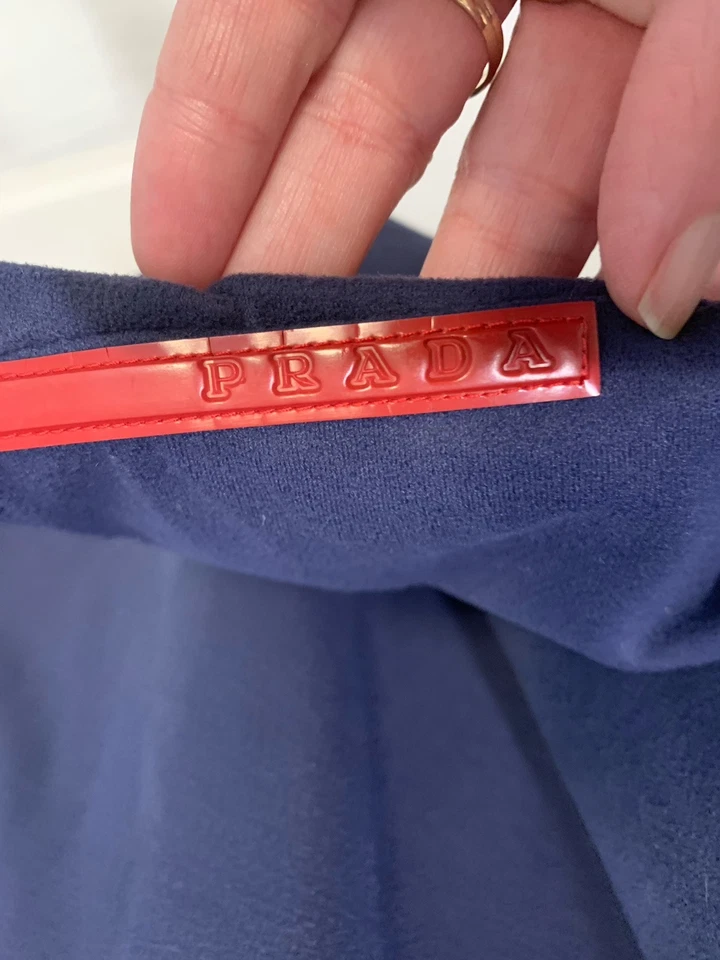 Vintage Prada Fleece Quarter Zip Pullover Size XL - Image 2 of 4