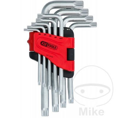 KS TOOLS Set of 9 Keys for Hex Bolts M4-M18