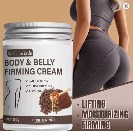 Crème raffermissante caféine et collagène 100g, votre routine fitness cutanée sans parfum
