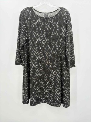 Pre-Owned Clara Sun Woo Black Size Medium Short Long Sleeve Dress