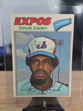 1977 Topps Baseball Patches Cloth Stickers - Dave Cash #12 Two Star Back