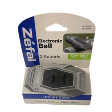 Zefal Urban Electronic Bike Bell 2 Sounds Classic Bell & Siren New In Box