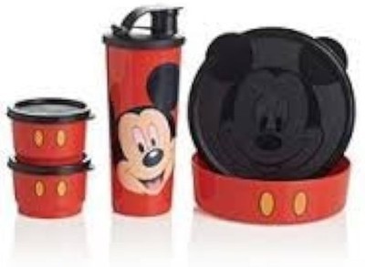 NEW Tupperware Mickey Mouse Magic Snack Set 16oz Tumbler Bowl 2 Snack Cups
