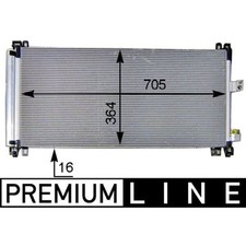 Kondensator Klimaanlage MAHLE AC 597 000P für Peugeot Citroën 508 I C5 III C6 Kondensator Klimaanlage MAHLE AC 597 000P für Peugeot Citroën 508 I C5 III C6