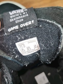 VANS Nintendo NES Controller "GAME OVER" High Top Lace Up Sneakers Men's Size 11