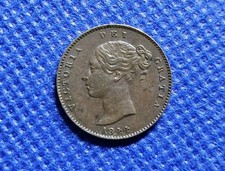 1844 Third Farthing Victoria British Copper Coin