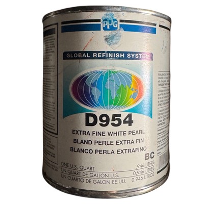 PPG Global Refinish D954  Extra Fine Pearl White 1 Quart  FREE SHIPPING 
