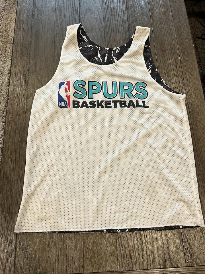 Men’s Mitchell & Ness San Antonio Spurs Reversible Practice Jersey Medium New - Image 2 of 2