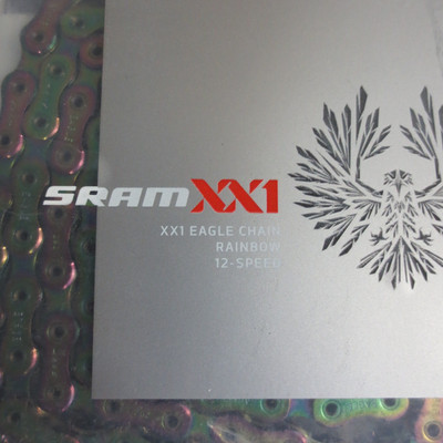 SRAM XX1 Eagle AXS Chain - 12-Speed, 126 Links, Rainbow