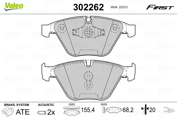 Fits VALEO 302262 HAM PADS. FIRST   ⭐UK Stock⭐