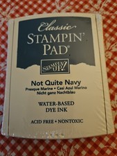 Classic STAMPIN Pad 'NOT QUITE NAVY' Sealed Never Used Smoke  Pet Free Home