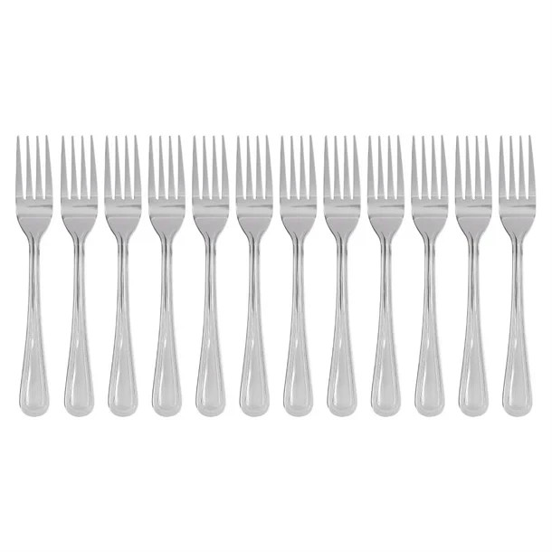 Bead Pattern Table Forks Sunnex Cutlery Pack of 12 Restaurant 195mm