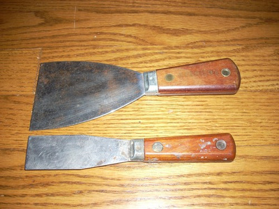 #ad #ad Vintage Lot of 2 Red Devil Putty Knife Paint Scrapers 3” and 1 1 4”. $19.95