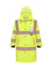 TICONN Reflective Rain Coat, Waterproof Hi Vis Safety Rain Jacket, Heavy Duty...