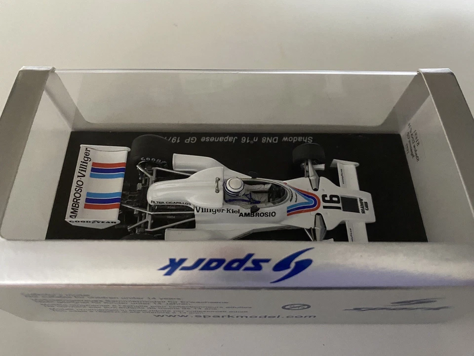 Spark S1691 1/43 Shadow DN8 Ford 1977 Japan Grand Prix 16 Ricardo Patrase - Image 2 of 4