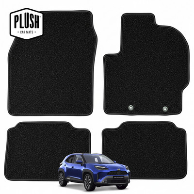 Car Mats for Toyota Yaris Hybrid & Cross 2020-Present Custom Fit Black Mat Set