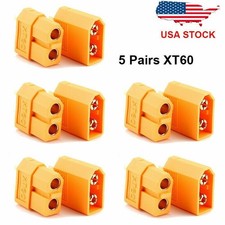 5 Sets XT60 Male Female Bullet Connectors Plugs For RC Battery From US Warehouse