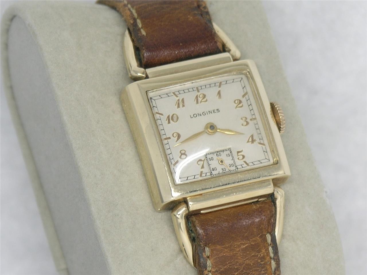 RAREMONTRE-BRACELETPOURHOMMELONGINES45MMREMPLIED'OR10CARATS,SIGNÉE4X,FONCTIONNE!