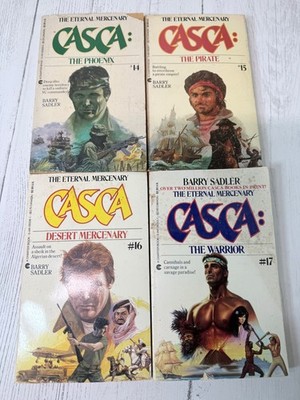 Casca Books 14 15 16 17 Barry Sadler Paperback The Eternal Mercenary Vtg 1980s