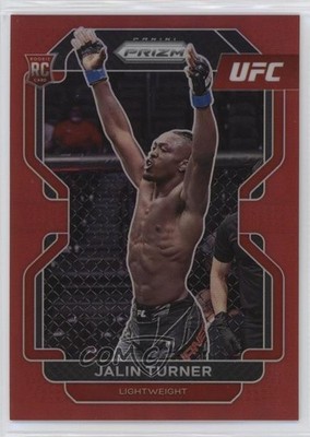 2022 Panini Prizm UFC Red Prizm 285/299 Jalin Turner #164 0n1s