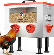 Automatic Chicken Feeder 55LB Large Capacity Viewing Window Anti-Waste