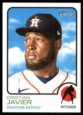 Cristian Javier 2022 Topps Heritage #130 Astros MLB READ FREE SHIP AutographDen