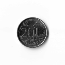 2013 Singapur - 20 Cents - 878 - vernickelter Stahl - 4,5 g