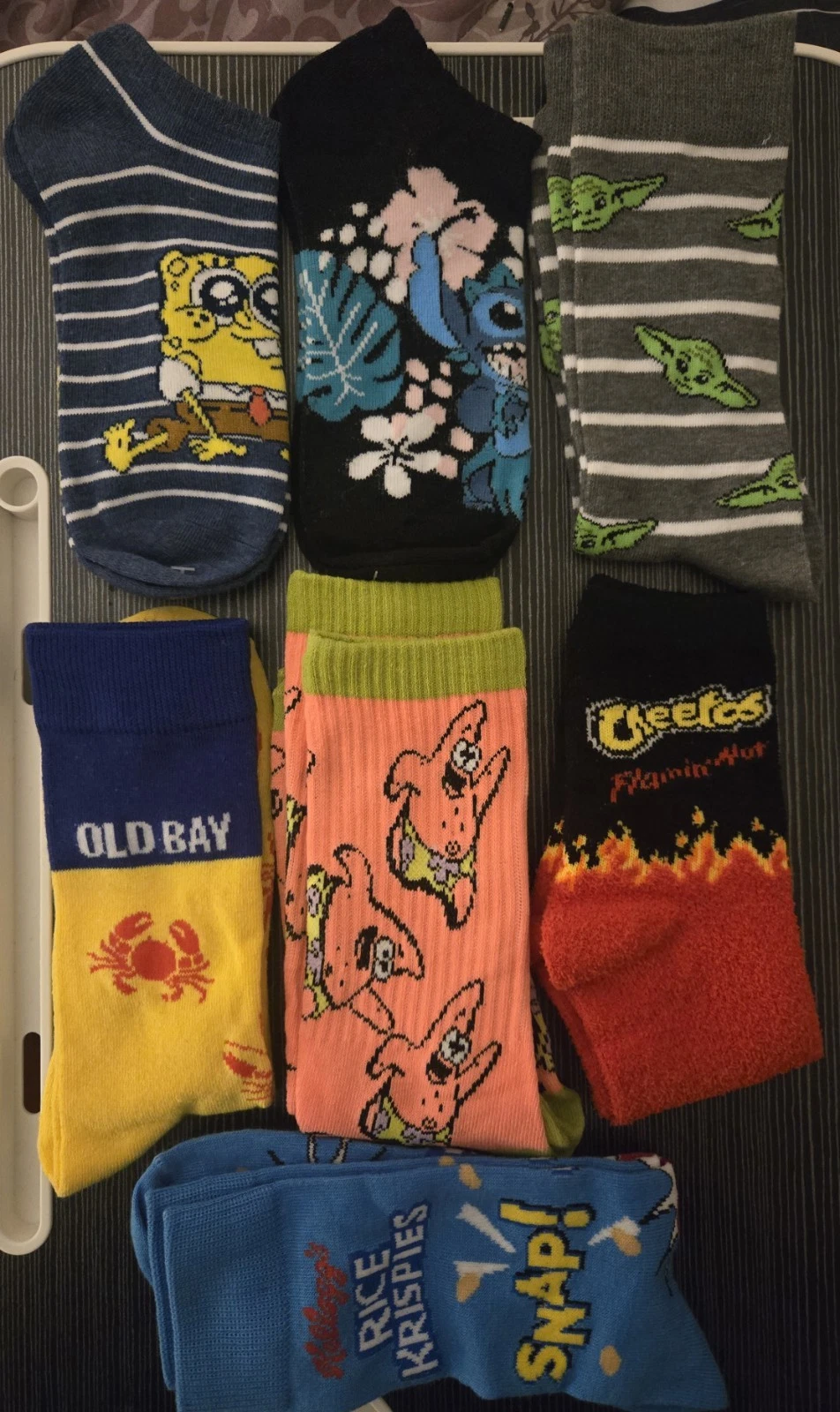 7 Pair Novelty Sox