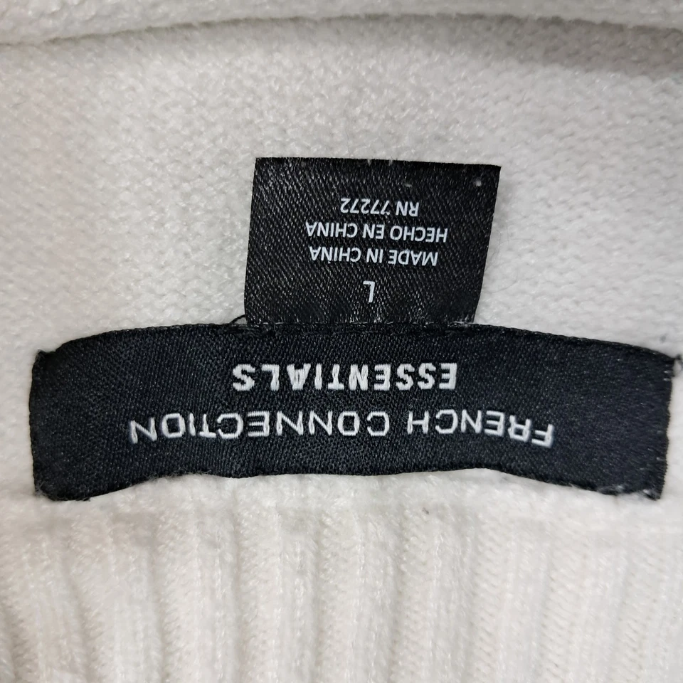 Suéter para mujer French Connection Essentials a rayas blanco grande Foto 4 de 4