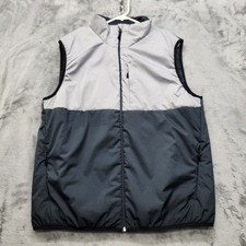 SwissTech Vest Mens L Gray Colorblock Sleevel...