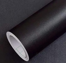 16"x 120" Matte Black Contact Paper for Cabinets and Drawers Peel and Stick Wall