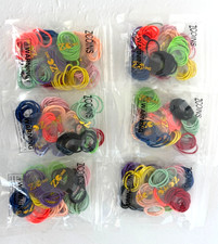 600 Colorful Hair Ties for Girls 6 100 Pack Seamless Elastic Ponytail Holders