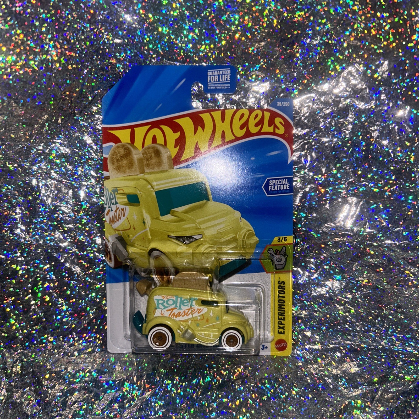 2025 Hot Wheels Roller Toaster Experimotors Yellow Diecast Car Special Feature