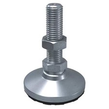 Level-It Nsw-3N Level Mount, Swivel Stud, 5/8-11, 2-1/2 In., Finish: Nickel