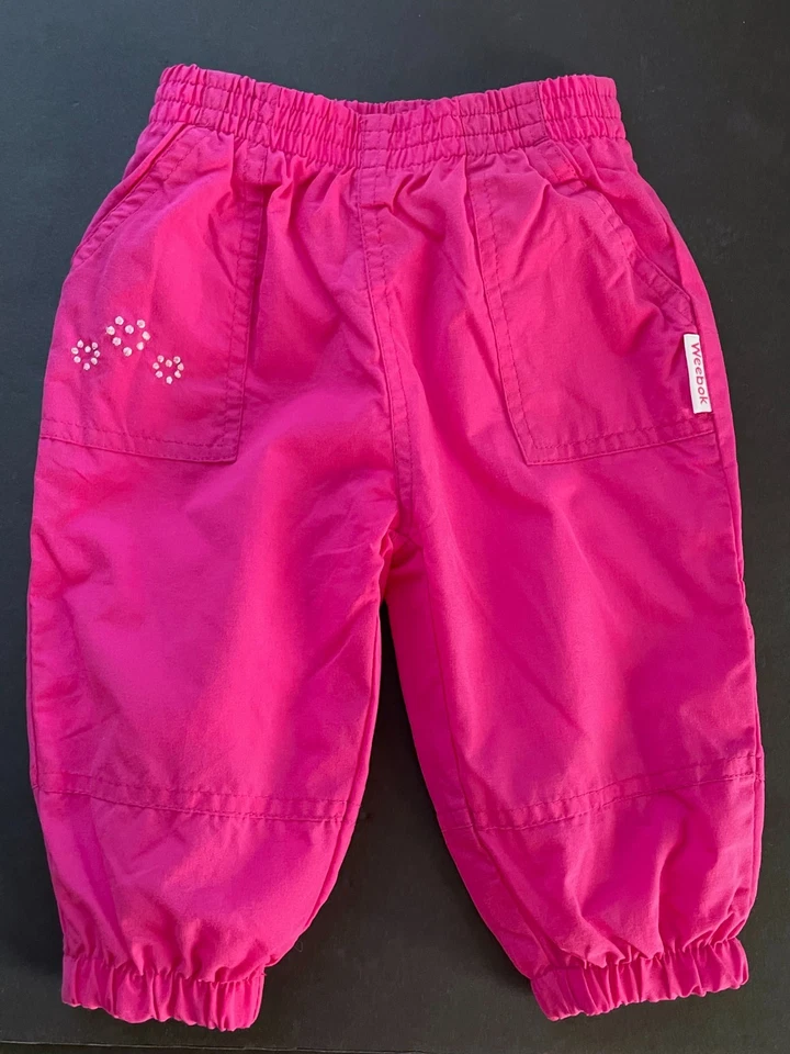 Conjunto de chaqueta pantalón vintage Reebok WEEBOK rosa frambuesa NYLON TRACK SUIT talla 6/9M Foto 3 de 4