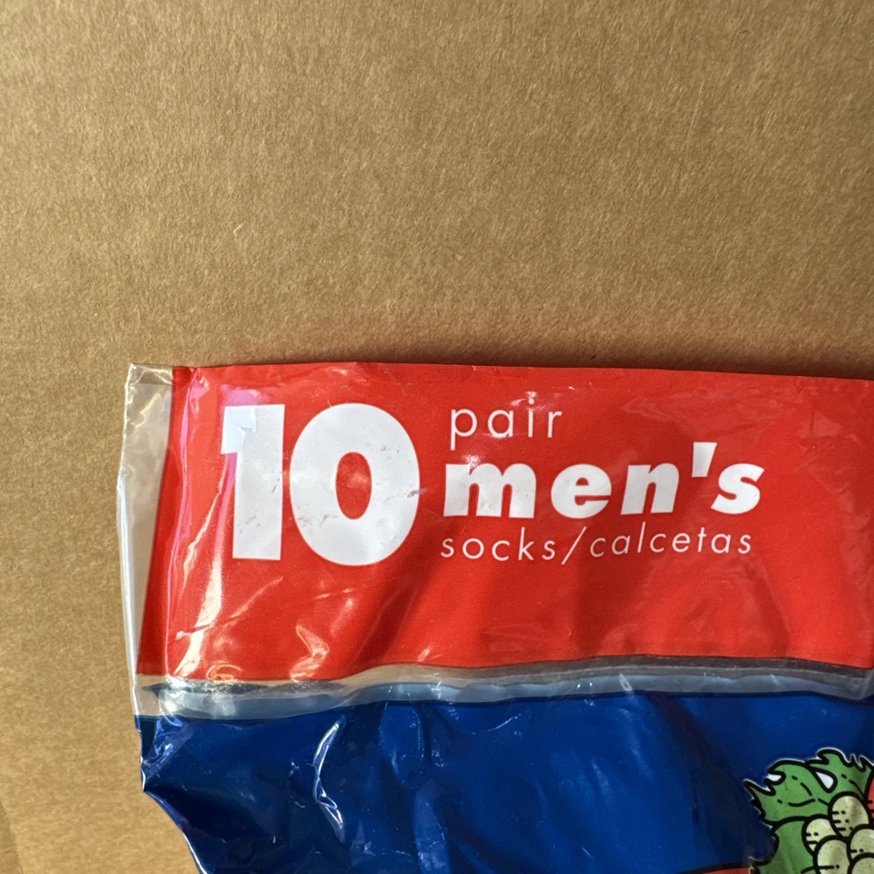 Fruit of the Loom 10 pares de calcetines acolchados al tobillo blancos talla 6-12 de colección 2001 para hombre Foto 3 de 4