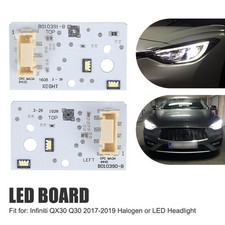 2X LED Boards LED Headlight DRL Turn signal L&R For Infiniti QX30 Q30 2017-2019