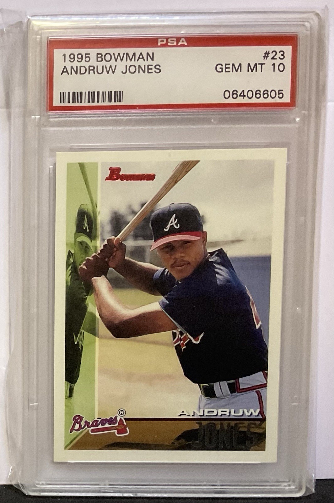 1995 Bowman Andruw Jones #23 (RC) PSA 10
