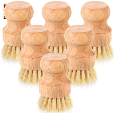 #ad 30 Pack Bamboo Dish Scrub Brushes with Natural Sisal for Effortless Cleaning $104.97
