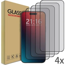 4pcs For iPhone 17 Pro Max/17 Air/Pro/17 Clear Tempered Glass Screen Protectors