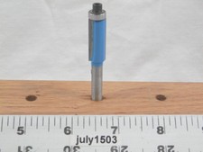 (1) 3/8" Diameter D Straight Flush Trim Carbide Tip Router Bit 3/16 Radius R w2